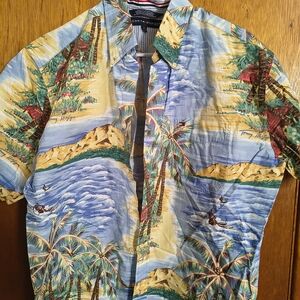 Tommy Hilfiger Men's Multicolor Tropical Shirt